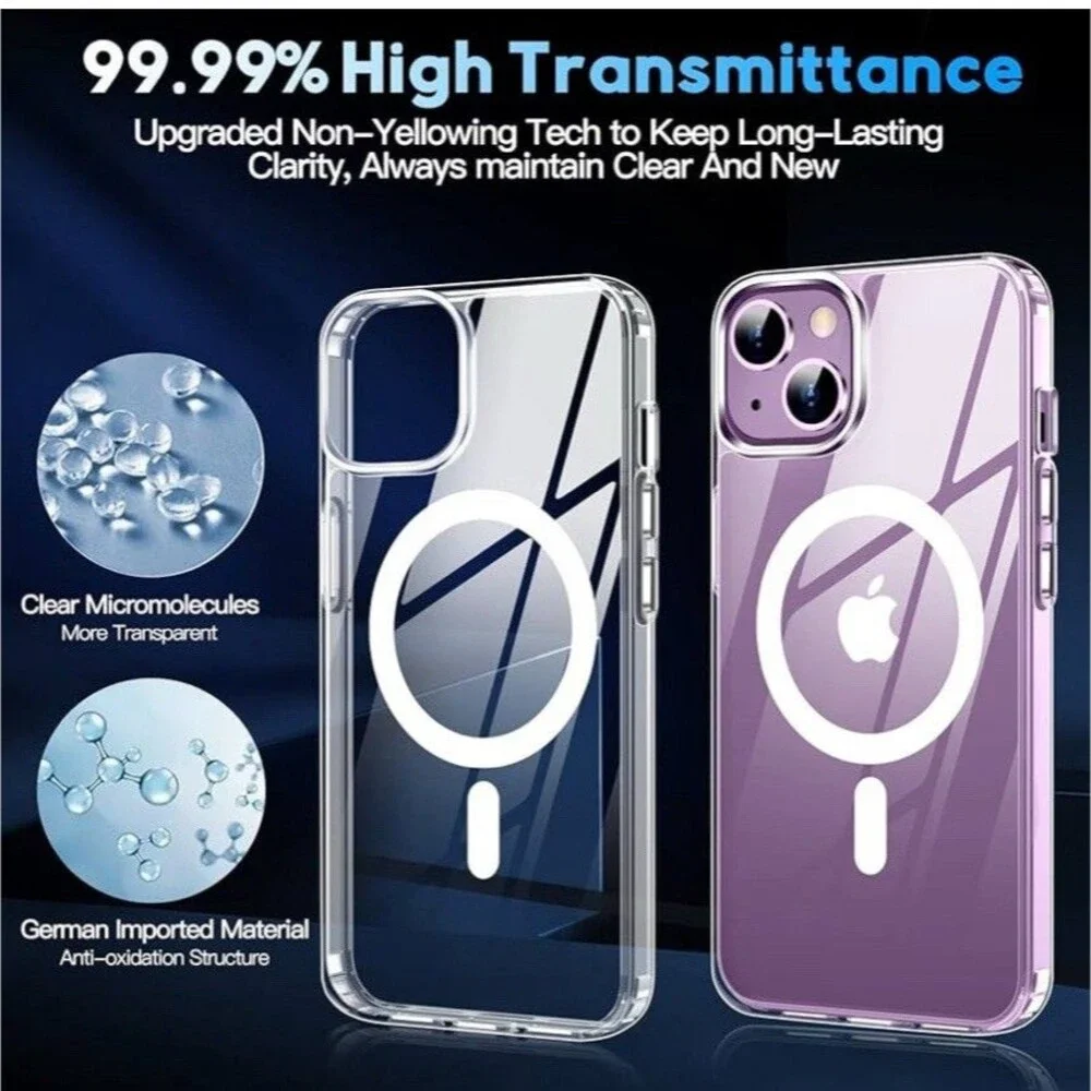 xiwxi Magnetic Case for iPhone 14 Case/iPhone 15 Case,